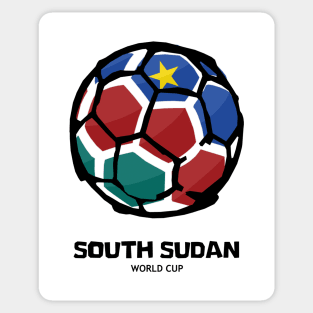 South Sudan Football Country Flag Sticker